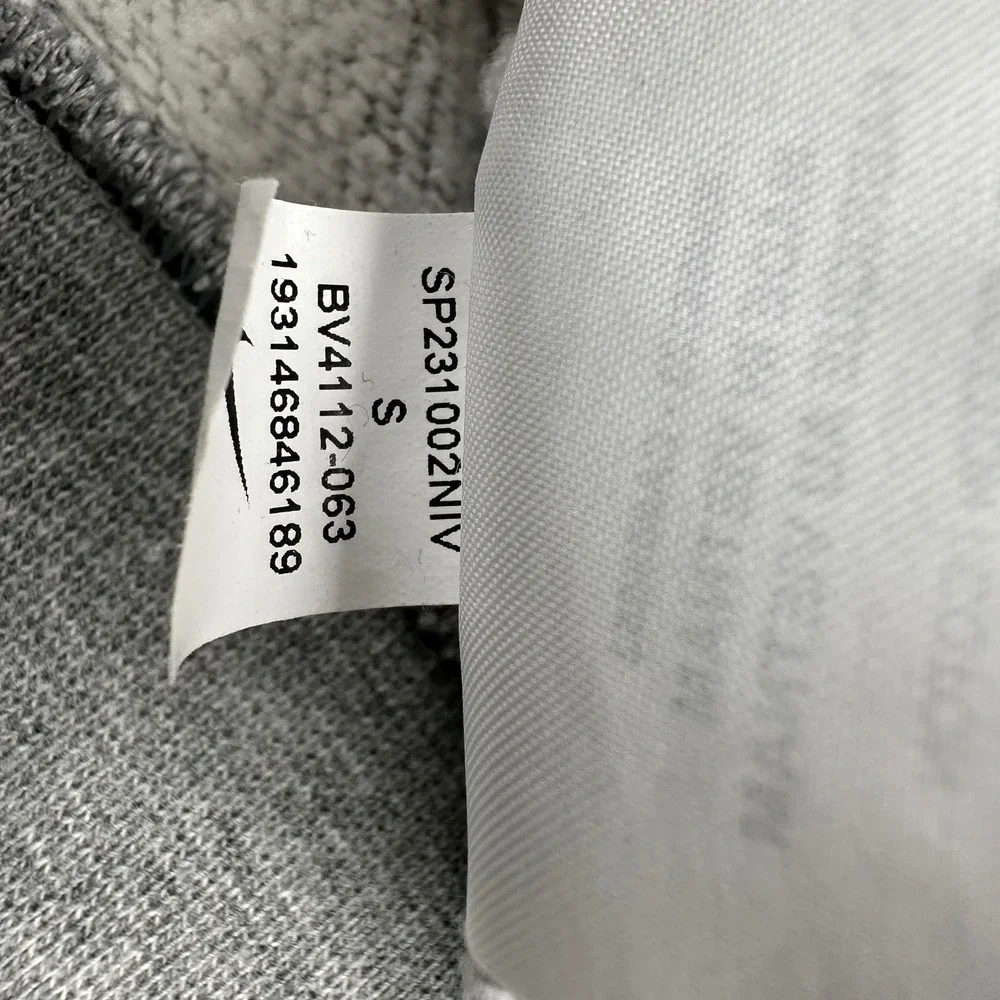 Nike Sportswear Essential Sweatshirt Women Small Gray BV4112-063 Raglan Logo
